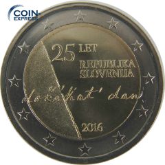 2 Euro Gedenkmünze Slowenien 2016 - 25 Jahre Unabhängigkeit