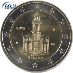 2 Euro Gedenkmünze Deutschland 2015 Hessen A