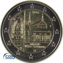 2 Euro Gedenkmünze Deutschland 2013 Kloster Maulbronn F
