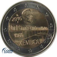 2 Euro Gedenkmünze Luxemburg 2016 - Großherzogin-Charlotte-Brücke