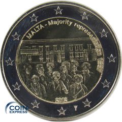 2 Euro Gedenkmünze Malta 2012 Mehrheitswahlrecht - mit Münzzeichen!!! 2 Euro Gedenkmünze Malta 2012 Mehrheitswahlrecht - mit Münzzeichen!!!
