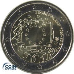 2 Euro Gedenkmünze Finnland 2015 - 30 Jahre Europaflagge 2 Euro Gedenkmünze Finnland 2015 - 30 Jahre Europaflagge