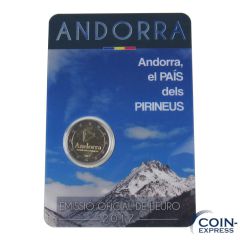 2 Euro Gedenkmünze Andorra 2017 Pyrenäen in Coincard