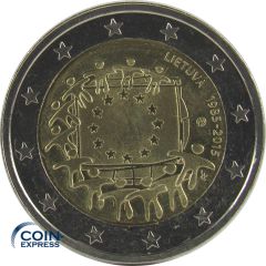 2 Euro Gedenkmünze Litauen 2015 - 30 Jahre Europaflagge