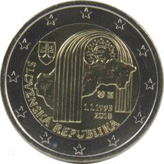 2 Euro Gedenkmünze Slowakei 2018 - 25 Jahre Republik 2 Euro Gedenkmünze Slowakei 2018 - 25 Jahre Republik