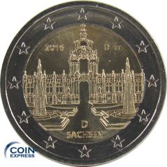 2 Euro Gedenkmünze Deutschland 2016 Sachsen - D