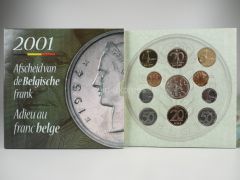 Franc Kursmünzensatz Belgien 2001 BU Franc Kursmünzensatz Belgien 2001 BU