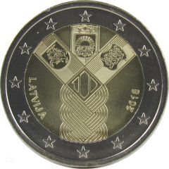 2 Euro Gedenkmünze Lettland 2018 - 100 Jahre Unabhängigkeit