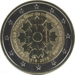 2 Euro Gedenkmünze Frankreich 2018 - Kornblume