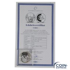 10 Euro Gedenkmünze Belgien 2005 - 60 Jahre Frieden und Freiheit - Polierte Platte PP