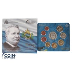 Euro Kursmünzensatz San Marino 2012 BU mit 5 Euro Pascoli Euro Kursmünzensatz San Marino 2012 BU mit 5 Euro Pascoli