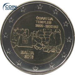 2 Euro Gedenkmünze Malta 2016 - Tempel von Ggantija 2 Euro Gedenkmünze Malta 2016 - Tempel von Ggantija
