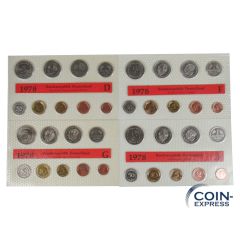DM Kursmünzensätze Deutschland 1978 Stempelglanz - DFGJ