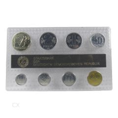 DDR Kursmünzensatz 1988 Stempelglanz mit Medaille Strecken DDR Kursmünzensatz 1988 Stempelglanz mit Medaille Strecken