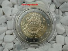 2 Euro Gedenkmünze Niederlande 2012 - 10 Jahre Euro Bargeld 2 Euro Gedenkmünze Niederlande 2012 - 10 Jahre Euro Bargeld