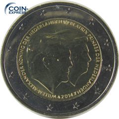 2 Euro Gedenkmünze Niederlande 2014 - Willem Alexander und Beatrix 2 Euro Gedenkmünze Niederlande 2014 - Willem Alexander und Beatrix