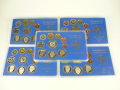 DM Kursmünzensätze Deutschland 1992 PP ADFGJ