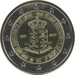 2 Euro Gedenkmünze Belgien 2017 - Universität Lüttich