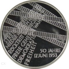 10 Euro Gedenkmünze Deutschland 2003 Spiegelglanz - 17. Juni 1953