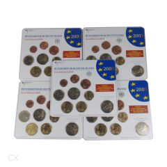 Euro Kursmünzensätze Deutschland 2009 ST ADFGJ