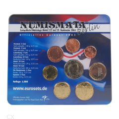 Euro Kursmünzensatz Niederlande zur Numismata Berlin 2003