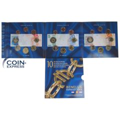 Euro Kursmünzensatz Benelux 2012 BU - Belgien + Niederlande + Luxemburg