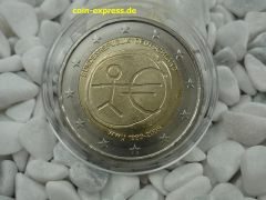 2 Euro Gedenkmünze Deutschland 2009 - Währungsunion - F Stuttgart
