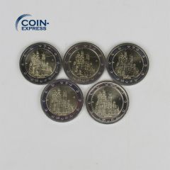 Alle 5 Stück 2 Euro Gedenkmünzen Deutschland 2012 - Schloss Neuschwanstein - ADFGJ Alle 5 Stück 2 Euro Gedenkmünzen Deutschland 2012 - Schloss Neuschwanstein - ADFGJ