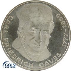 5 DM Gedenkmünze Deutschland 1977 J Carl Friedrich Gauss