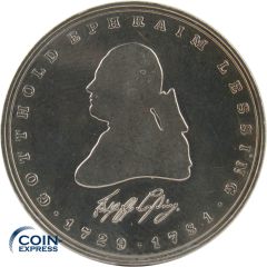 5 DM Gedenkmünze Deutschland 1981 J Gotthold Ephraim Lessing