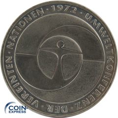5 DM Gedenkmünze Deutschland 1982 F Umweltkonferenz der Vereinten Nationen