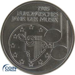 5 DM Gedenkmünze Deutschland 1985 F Europäisches Jahr der Musik