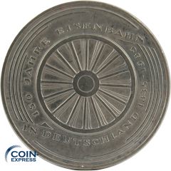 5 DM Gedenkmünze Deutschland 1985 G 150 Jahre Eisenbahn