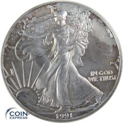 1 Dollar Gedenkmünze USA 1991 Silver Eagle - 1 oz Silber
