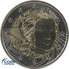 2 Euro Gedenkmünze Frankreich 2018 - Simone Veil 2 Euro Gedenkmünze Frankreich 2018 - Simone Veil