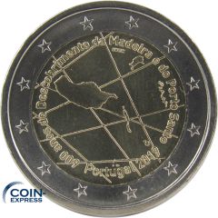 2 Euro Gedenkmünze Portugal 2019 - 600 Jahre Entdeckung der Insel Madeira