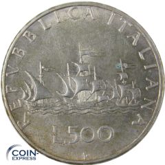 500 Lire Italien 1966 - Giampaoli - Drei Schiffe