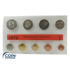 DM KMS Kursmünzensatz Deutschland 1978 ST J