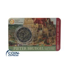 2 Euro Gedenkmünze Belgien 2019 - Pieter Bruegel in Coincard Wallonisch