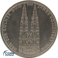 5 DM Gedenkmünze Deutschland 1980 F Kölner Dom