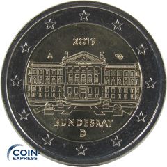 2 Euro Gedenkmünze Deutschland 2019 Bundesrat - A