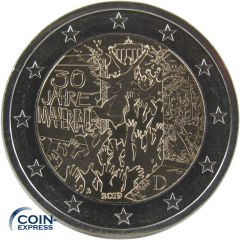 2 Euro Gedenkmünze Deutschland 2019 Mauerfall - A