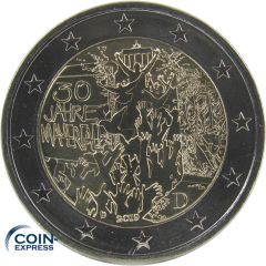 2 Euro Gedenkmünze Deutschland 2019 Mauerfall - D