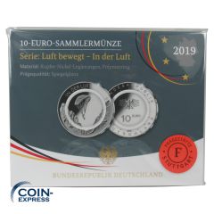10 Euro Deutschland 2019 In der Luft - F - Spiegelglanz