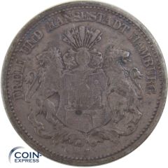 2 Mark Münze Hamburg 1876 J