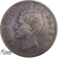 2 Mark Münze Bayern 1907 D Otto