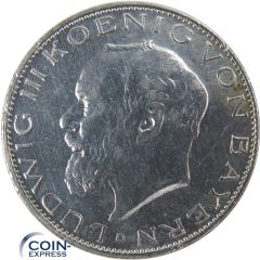2 Mark Münze Bayern 1914 D Ludwig III.