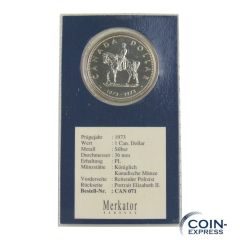 1 Dollar Münze Kanada 1973 - 100 Jahre Berittene Polizei