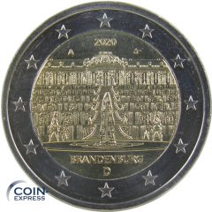 2 Euro Gedenkmünze Deutschland 2020 Brandenburg - A