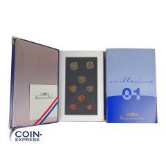 Euro Kursmünzensatz Frankreich 2001 PP - Polierte Platte
